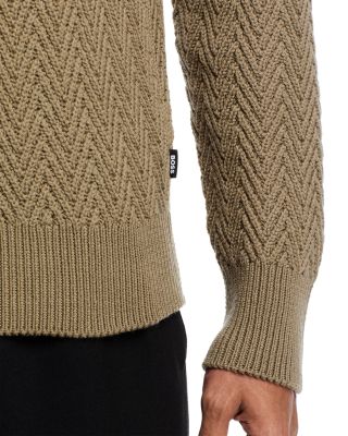 Hitalo Textured Crewneck Sweater