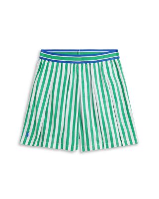 Girls' Striped Pleated Poplin Culotte Short - Big Kid, Little Kid
