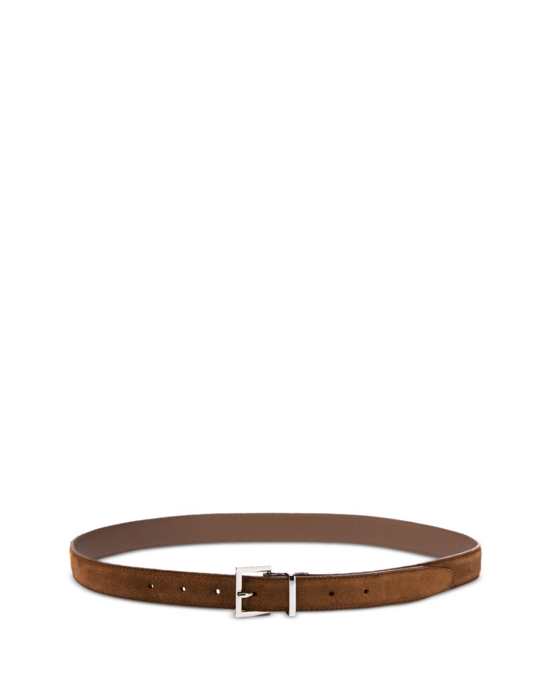 Frame Women's the Suede Square Buckle Belt in Date
