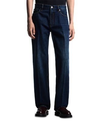 Straight Fit Jeans in Dark Blue