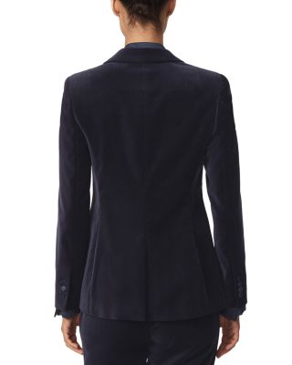 Verda Single Breasted Velvet Jacket