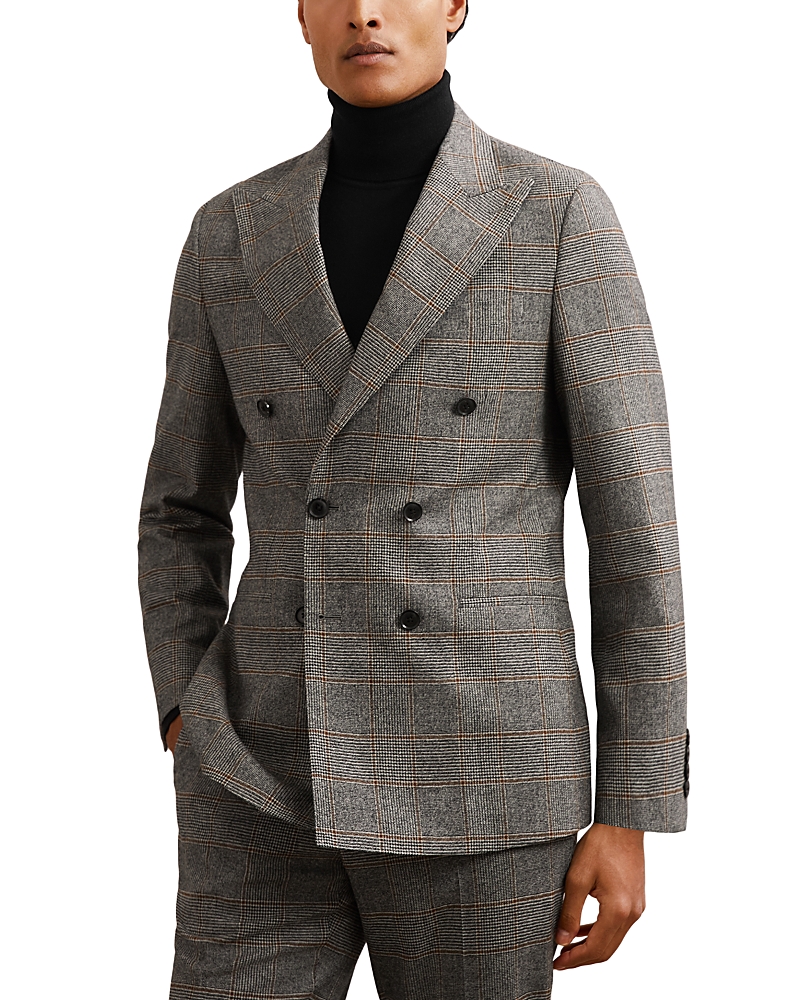 Reiss Charcoal Grey Suit Jacket In Gray
