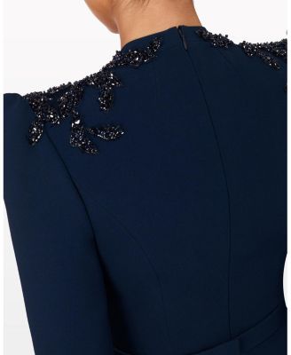 Night flowering Sequin-embellished V-neck Maxi Dress