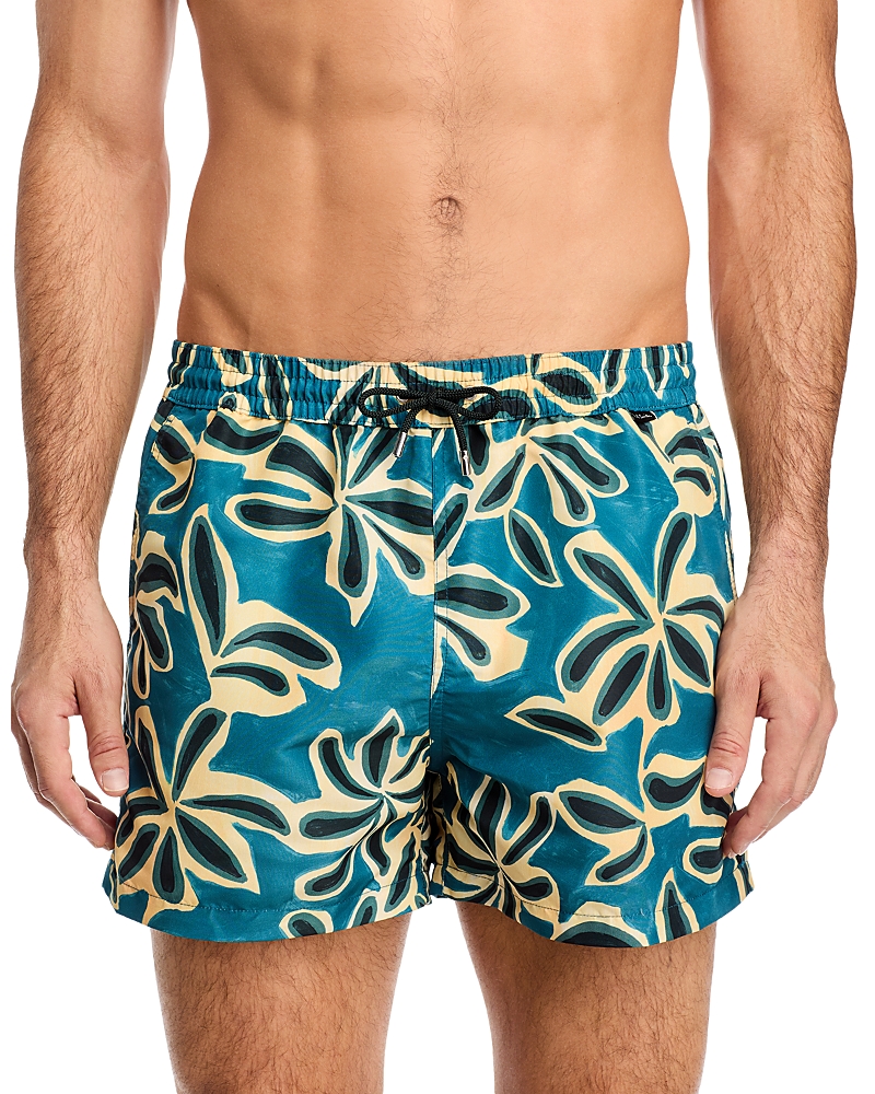 Ps Paul Smith Abstract Palm Print 5.5 Swim Shorts