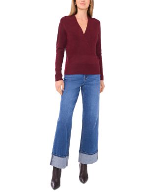 Cross Front Long Sleeve Sweater