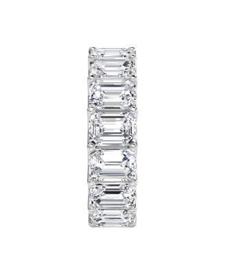  Eternity Band in Platinum, 8ctw Emerald Lab Grown Diamonds