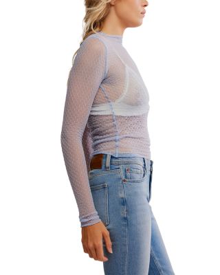 Minding My Business Mesh Top