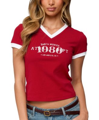 Santa Monica V Neck T Shirt