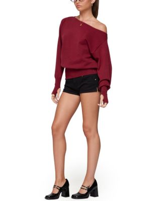 Off Shoulder Oversized Sweater