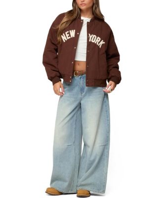 Big Apple Oversized Bomber Jacket