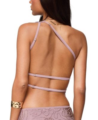 Astrid Beaded Backless One Shoulder Top