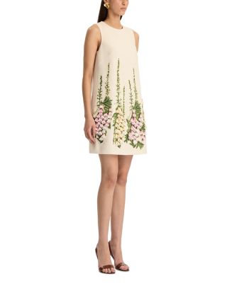Embroidered Foxglove Sleeveless Dress