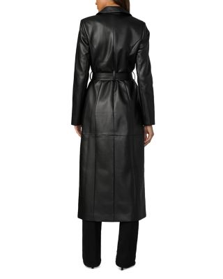 Faux Leather Coat