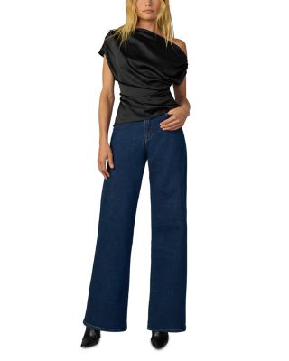 The Mia High Rise Wide Leg Jeans in Apropos