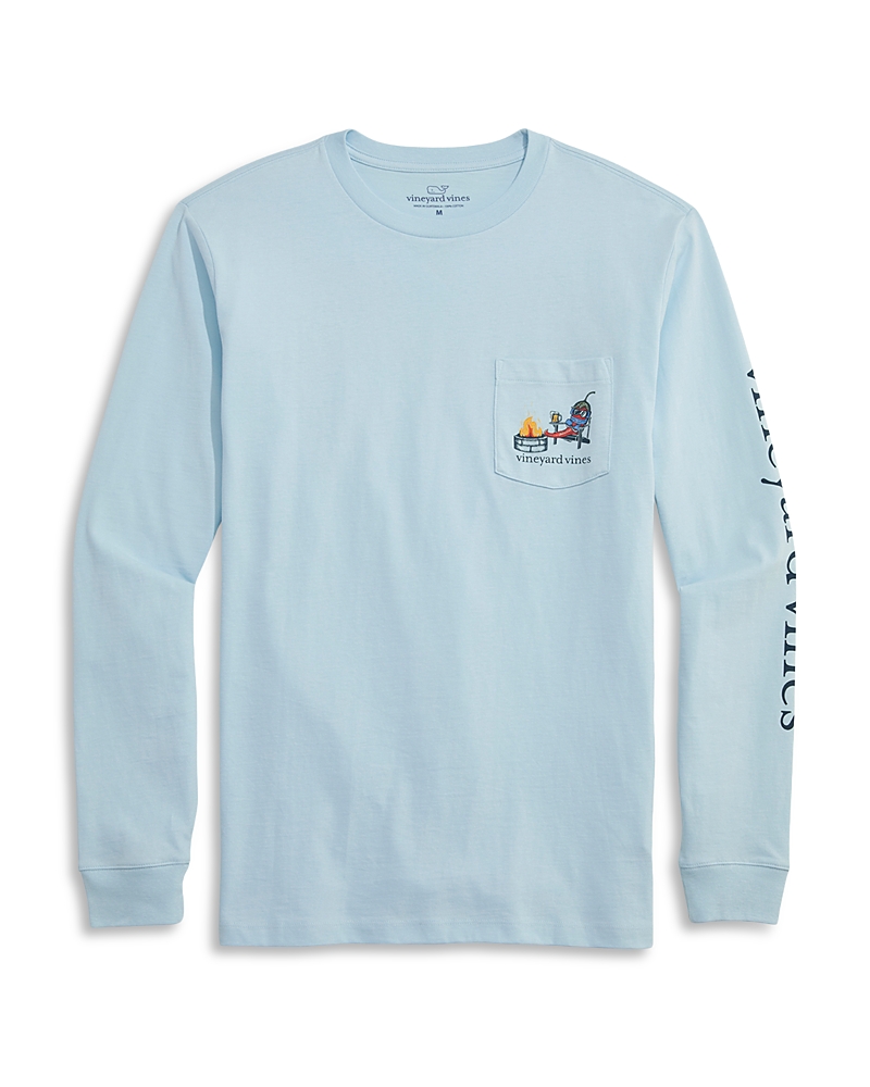 Vineyard Vines Relaxed Fit Long Sleeve Graphic Tee In Blue