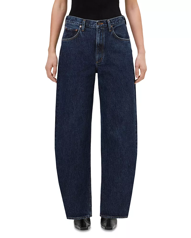 Agolde Low Curve High Rise Barrel Jeans in Pendulum