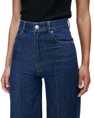 Hepburn Aura High Rise Wide Leg Jeans in Inkwell