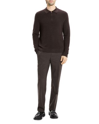 Cashmere Long Sleeve Polo Shirt