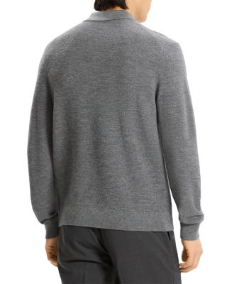 Cashmere Long Sleeve Polo Shirt