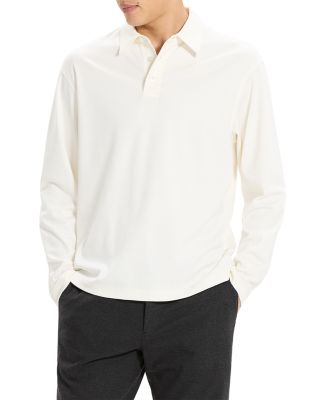Relaxed Long Sleeve City Interlock Polo Shirt