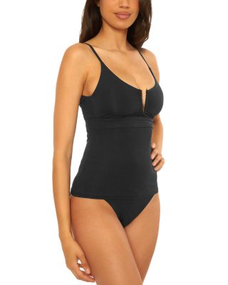 Color Code Tatum Shirred Tankini Top & Color Code American Fit Bikini Bottom