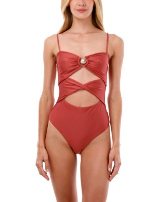 Wavelet Gold Shell Hardware One Piece