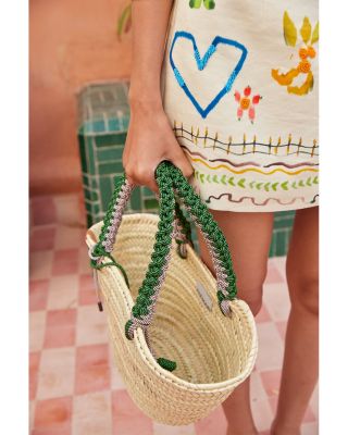 Macram&eacute; Midi Basket Bag 