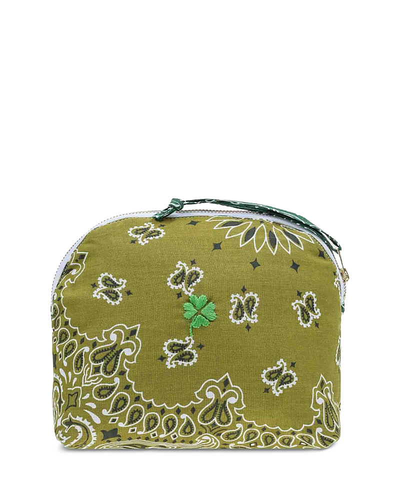 Call It By Your Name Small Bandana Vanity Bag In Brown