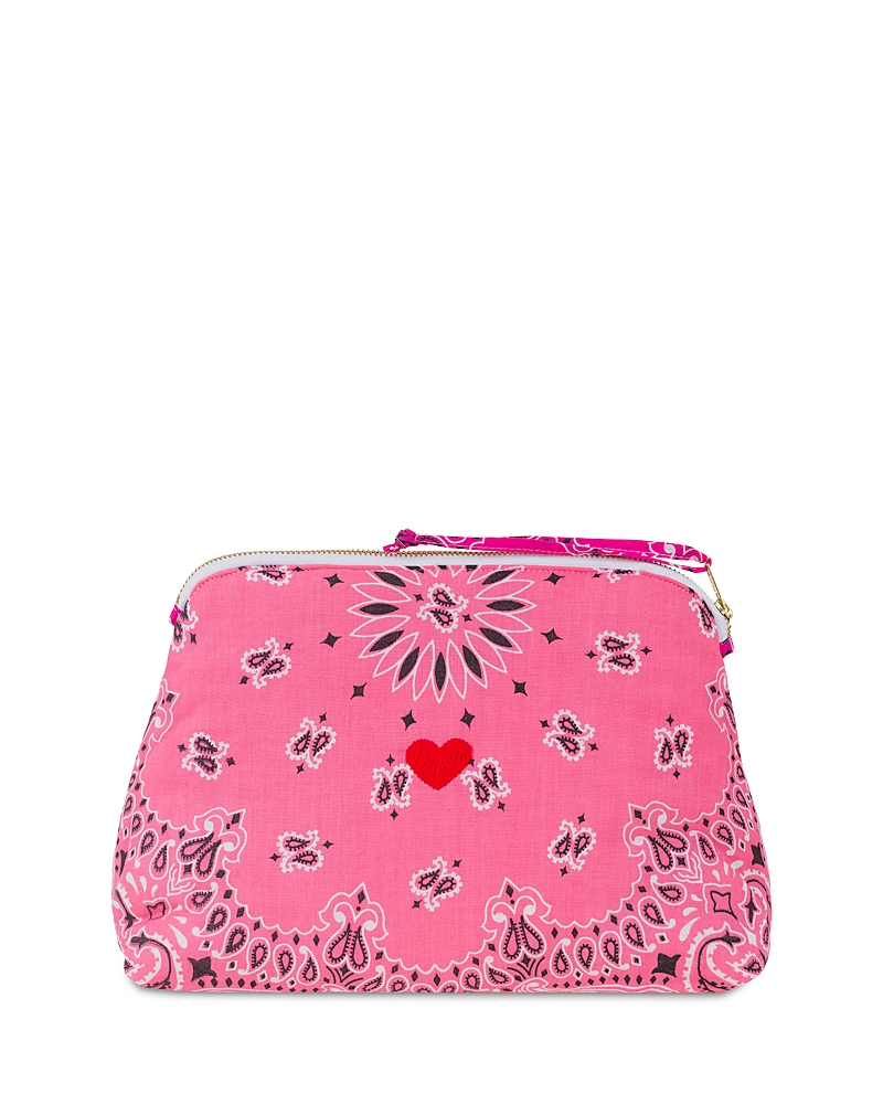 Call It By Your Name Large Bandana Vanity Bag In Pink