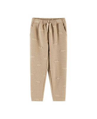 Boys' Embossed Hooded Sweatshirt & Bottom Set - Little Kid