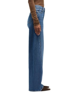 Twisted Lotta High Rise Wide Leg Jeans in Street Wise Wit
