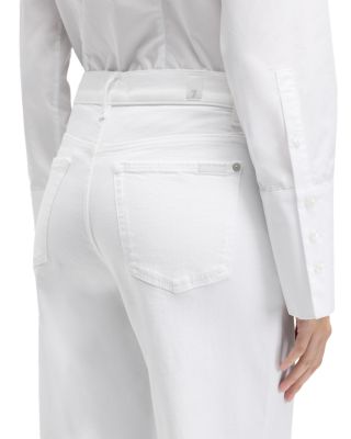 Stovepipe High Rise Straight Jeans in Soleil (White)