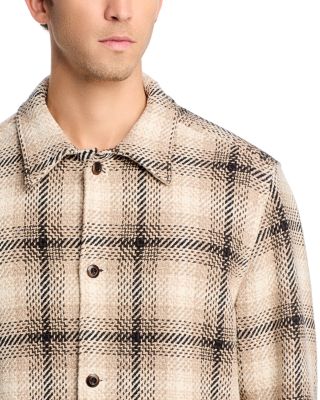 Twill Shirt Jacket in Broken Plaid