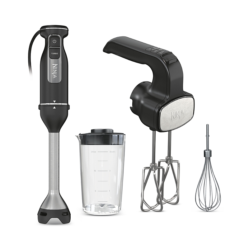 Ninja Foodi Power Mixer System Hand Blender & 5 Speed Hand Mixer Combo In Multi