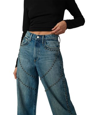 The Harlowe Studded Jeans in Mellow