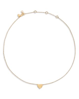 Amour Heart Pendant Necklace, 16"-19" 