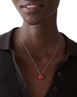 Amour Heart Pendant Necklace, 16"-19"