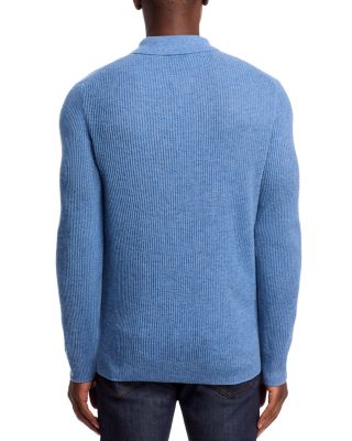 Monty Zipper Polo Wool Long Sleeve Sweater