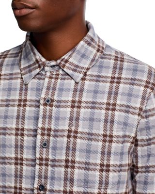 Plaid Knit Shirt Jacket