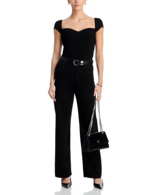 Karmine Refined Wide Leg SculptSystem Aura High Rise Jeans in Black
