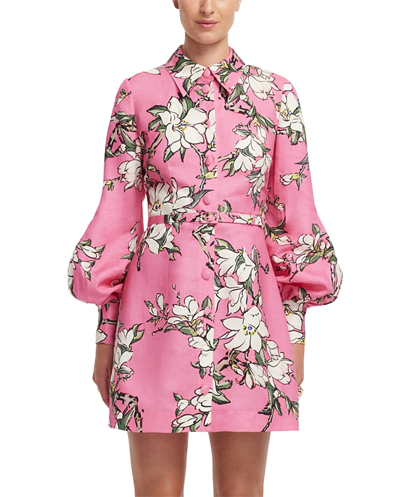 Leo Lin Luminous Mini Dress In Multi