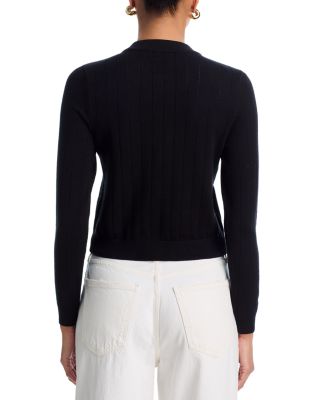 Long Sleeve Gold-Button Cardigan - Exclusive