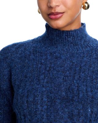 Cable Knit Turtleneck Sweater - Exclusive