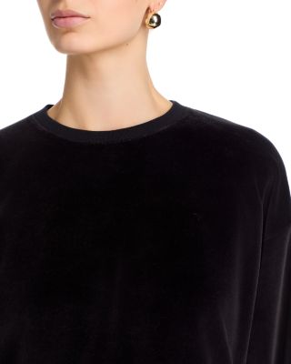Velour Crewneck Sweatshirt