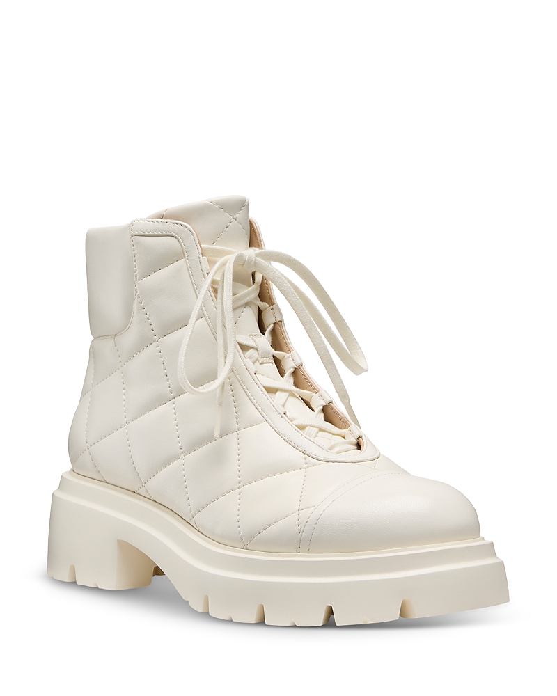 Stuart Weitzman Women's Hudson Quilted Boots In Neutral