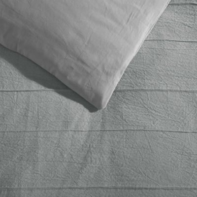 Woven Tucks Jacquard 3 Piece Comforter Set, Queen 