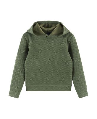 Boys' Dinos Embossed Hooded Sweatshirt and Pant Lounge Set - Little Kid