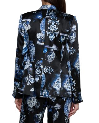 Colin Silk Double Breasted Blazer