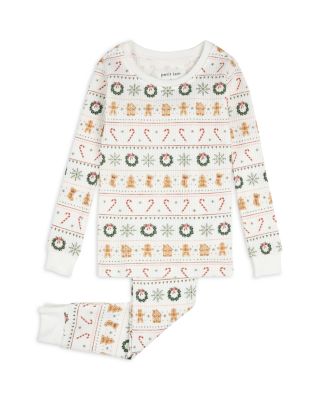 Girls' Holiday Treats Fair Isle Print Thermal Pajama Set -  Big Kid