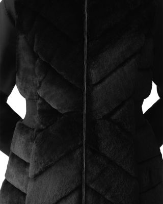 Twiggy Faux Fur Quilted Down Vest